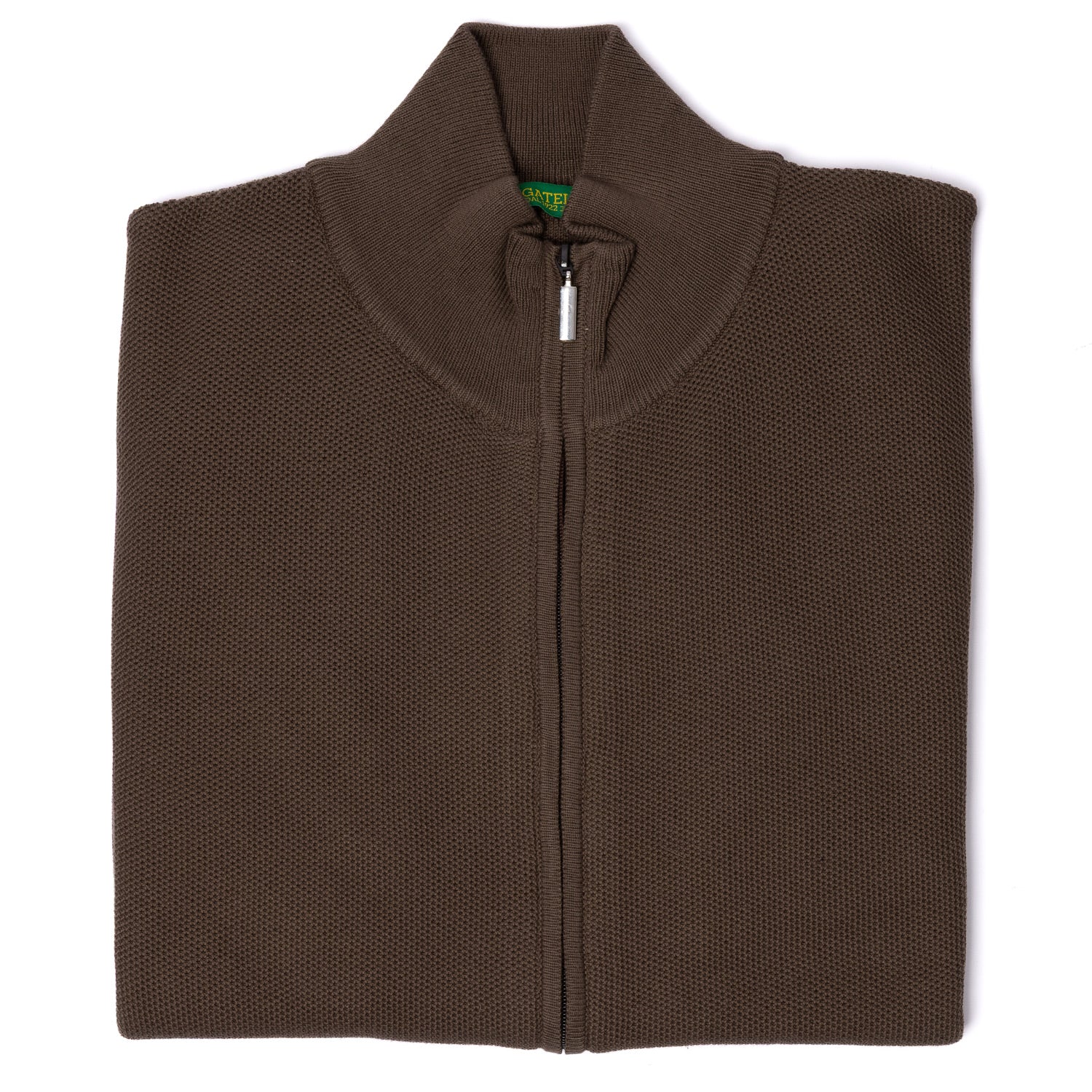 Zip-Cardigan "Honey" made from pure Cotton - 12 Gauge Cotton